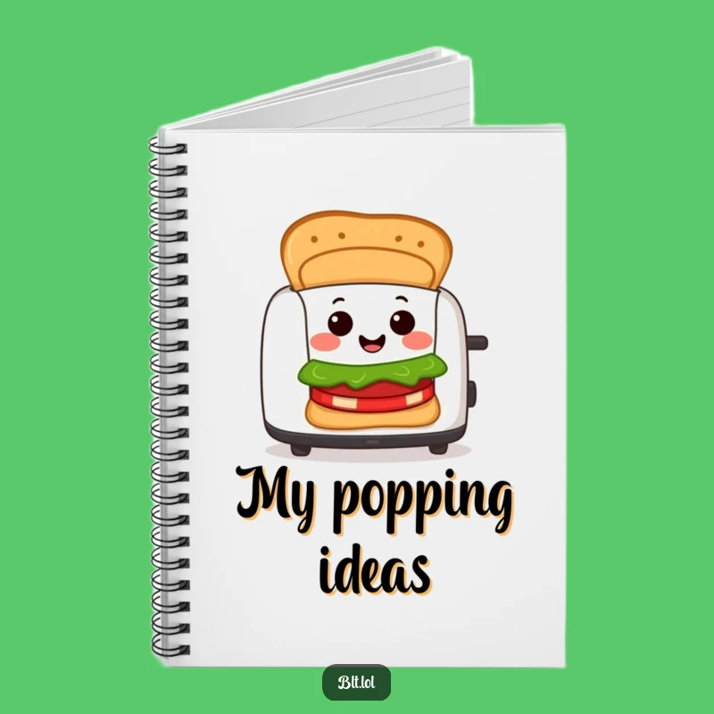 Funny BLT Toaster Notebook: Cheerful Sandwich Character Journal Funny Gift