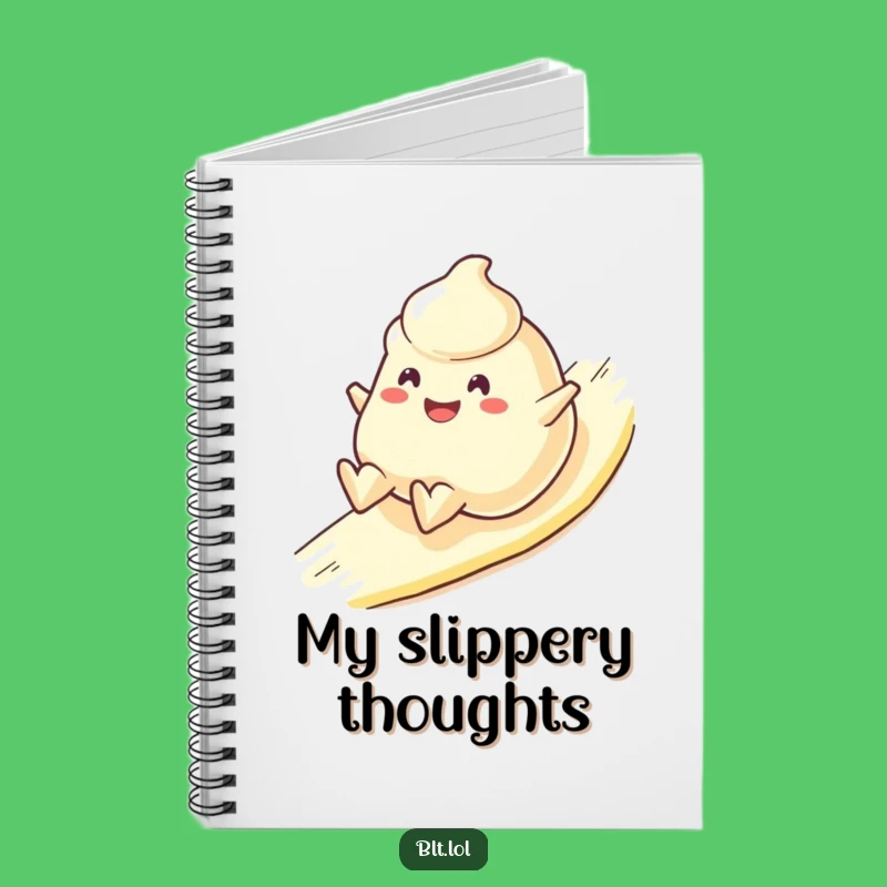 Funny Mayo Blob Notebook Cheerful Sliding Character Creative Journal Gift