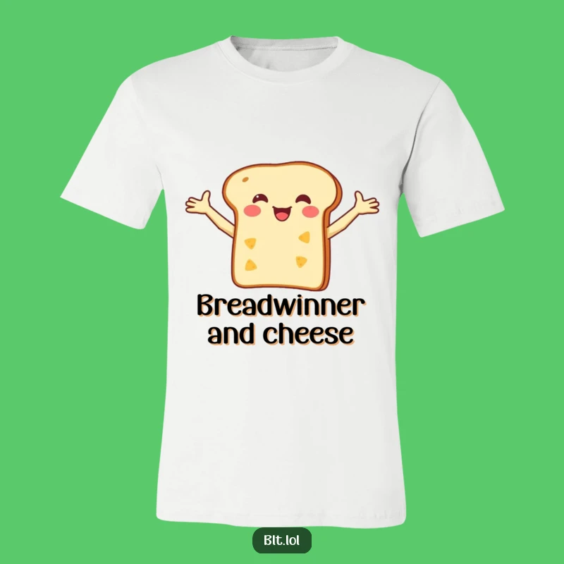 Funny Bread Cheese T-Shirt: Wearable Comfort Food Humor, Ideal Funny Gift!