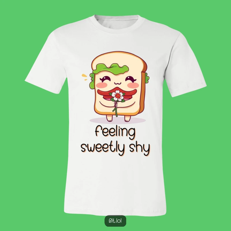 Funny Bashful BLT Sandwich T-Shirt: Flower Bouquet Tee Hilarious Funny Gift