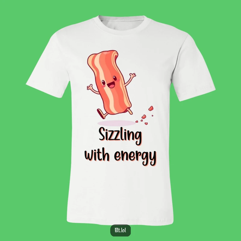 Funny Bacon Cartwheel Tee - Comical Anthropomorphic Foodie Shirt & Great Gift