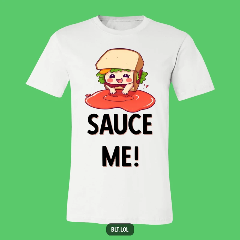 Funny BLT Sandwich Sauce Dive Tee - Comedic Foodie Apparel Gift