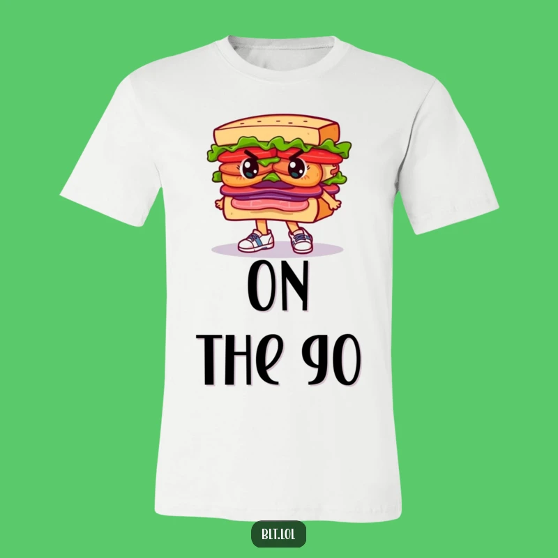 Funny Determined BLT Sandwich T-Shirt: Running Tee Hilarious Funny Gift