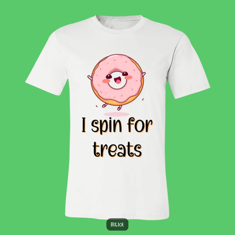 Funny Kawaii Donut Spinning T-Shirt: Wear Your Sweet Personality