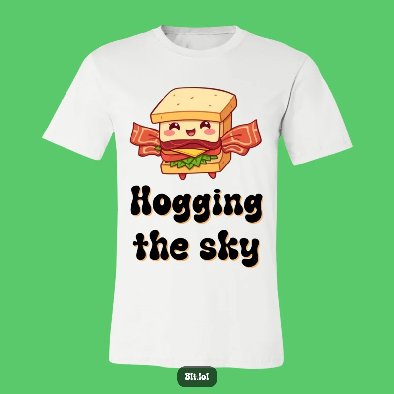 Funny BLT Sandwich T-Shirt: Hilarious Bacon Wings Flight Tee, Great Gift