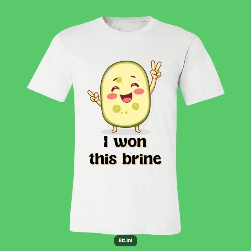 Funny Victorious Pickle Slice T-Shirt - Celebrate in Dill-icious Style