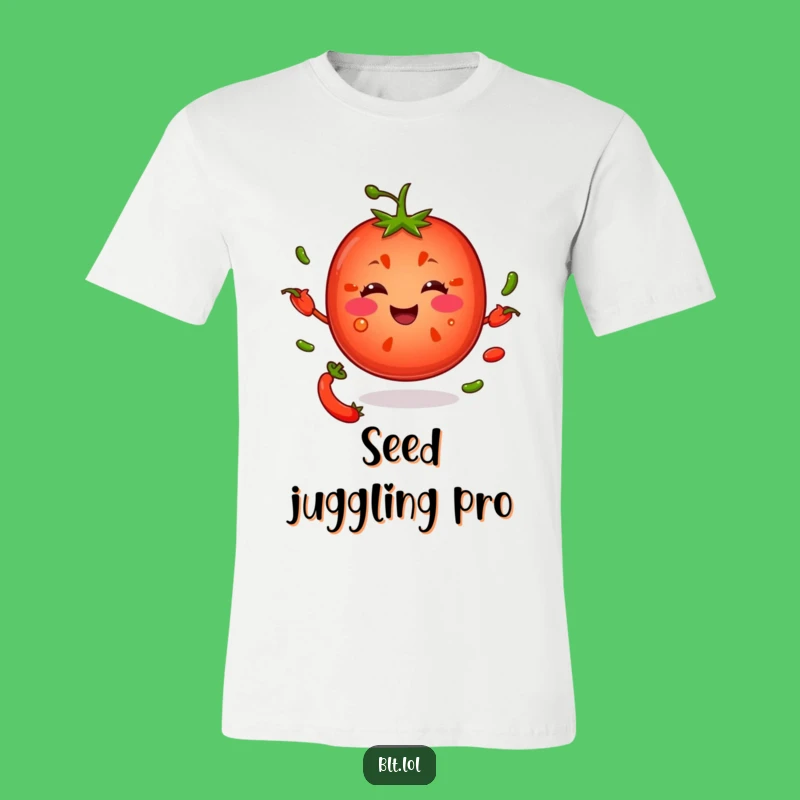 Funny Tomato Juggling Seeds T-Shirt: The Ultimate Hilarious Gift for Foodies!