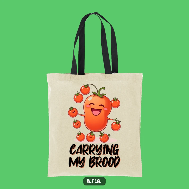 Funny Tomato Juggling Tote Bag: Carry Your Bounty with Humor