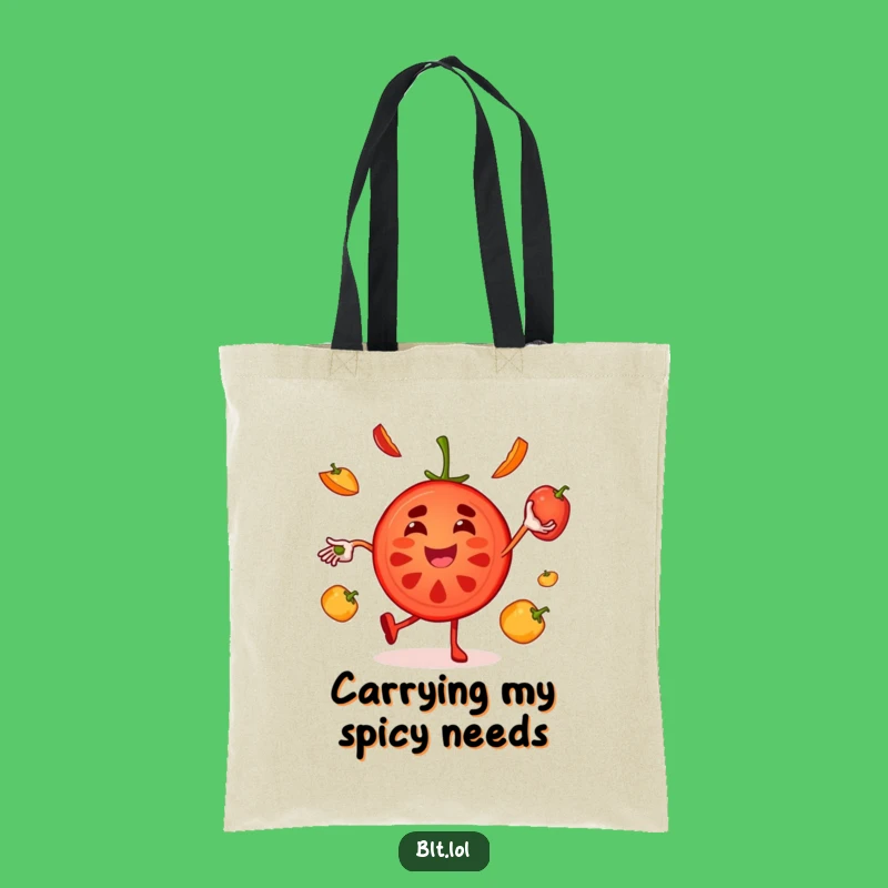 Funny Tomato Tote Bag: Carry Your Groceries with Gusto